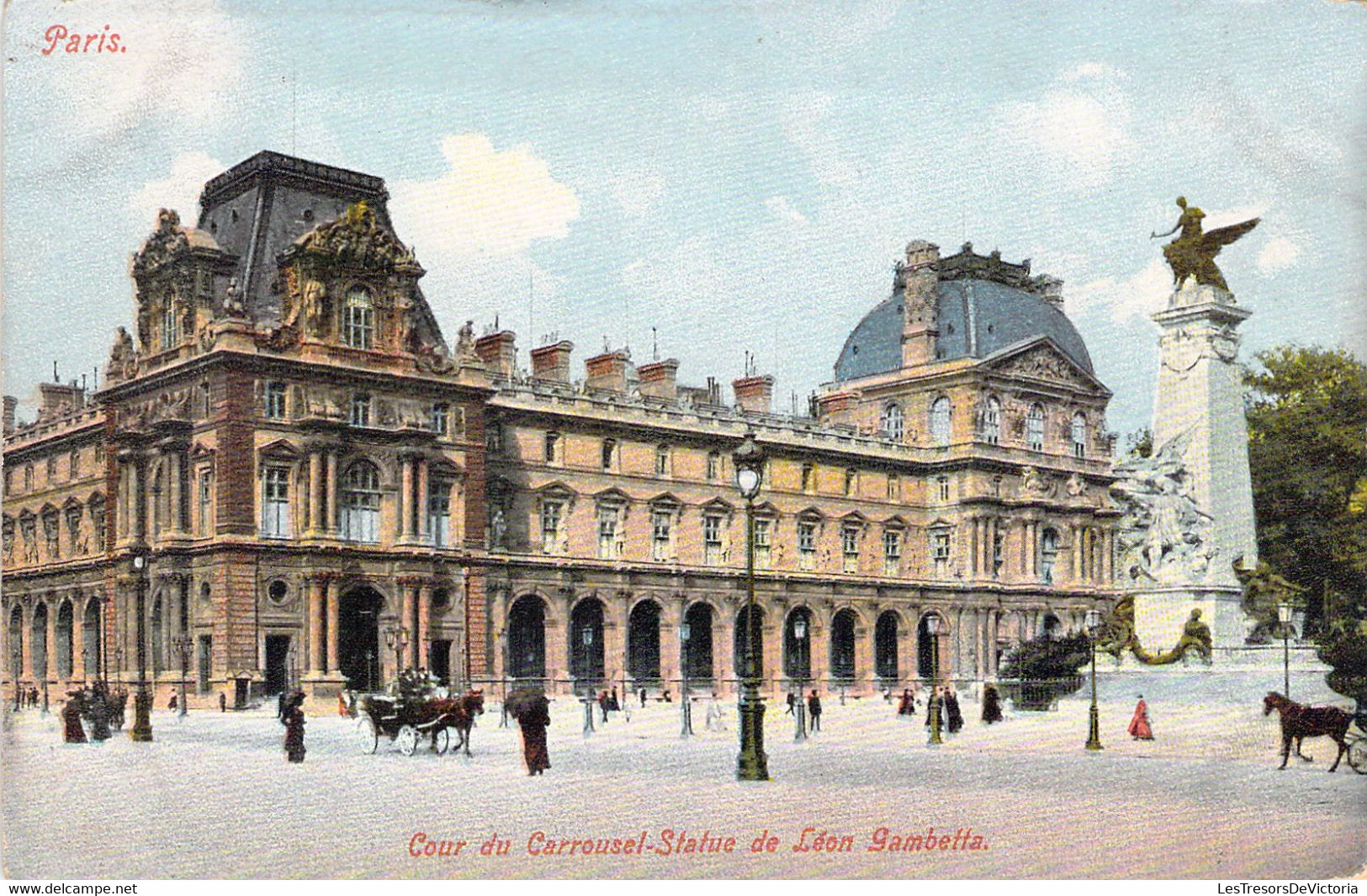 FRANCE - 75 - PARIS - Cour Du Carrousel - Statue De Léon Gambetta - Carte Postale Ancienne - Otros & Sin Clasificación