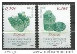TAAF Minerals Minéraux 2012 Diopside MNH - Minéraux