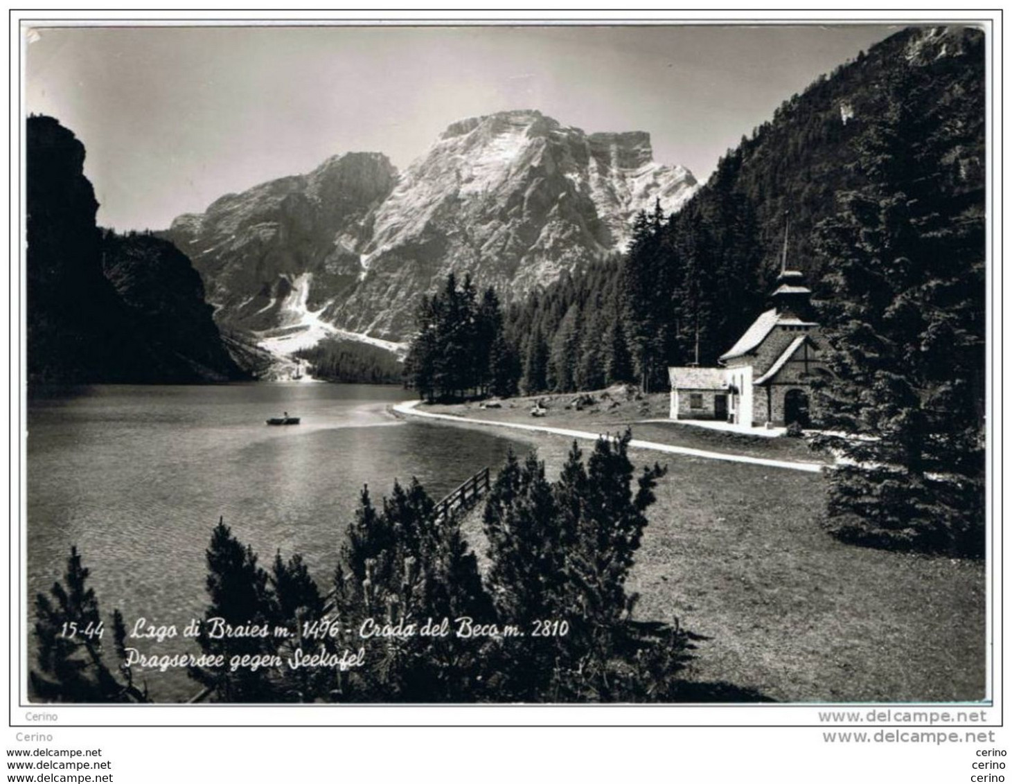 LAGO  DI  BRAIES (BZ):  CRODA  DEL  BECO  -  FOTO  -  FG - Châteaux D'eau & éoliennes