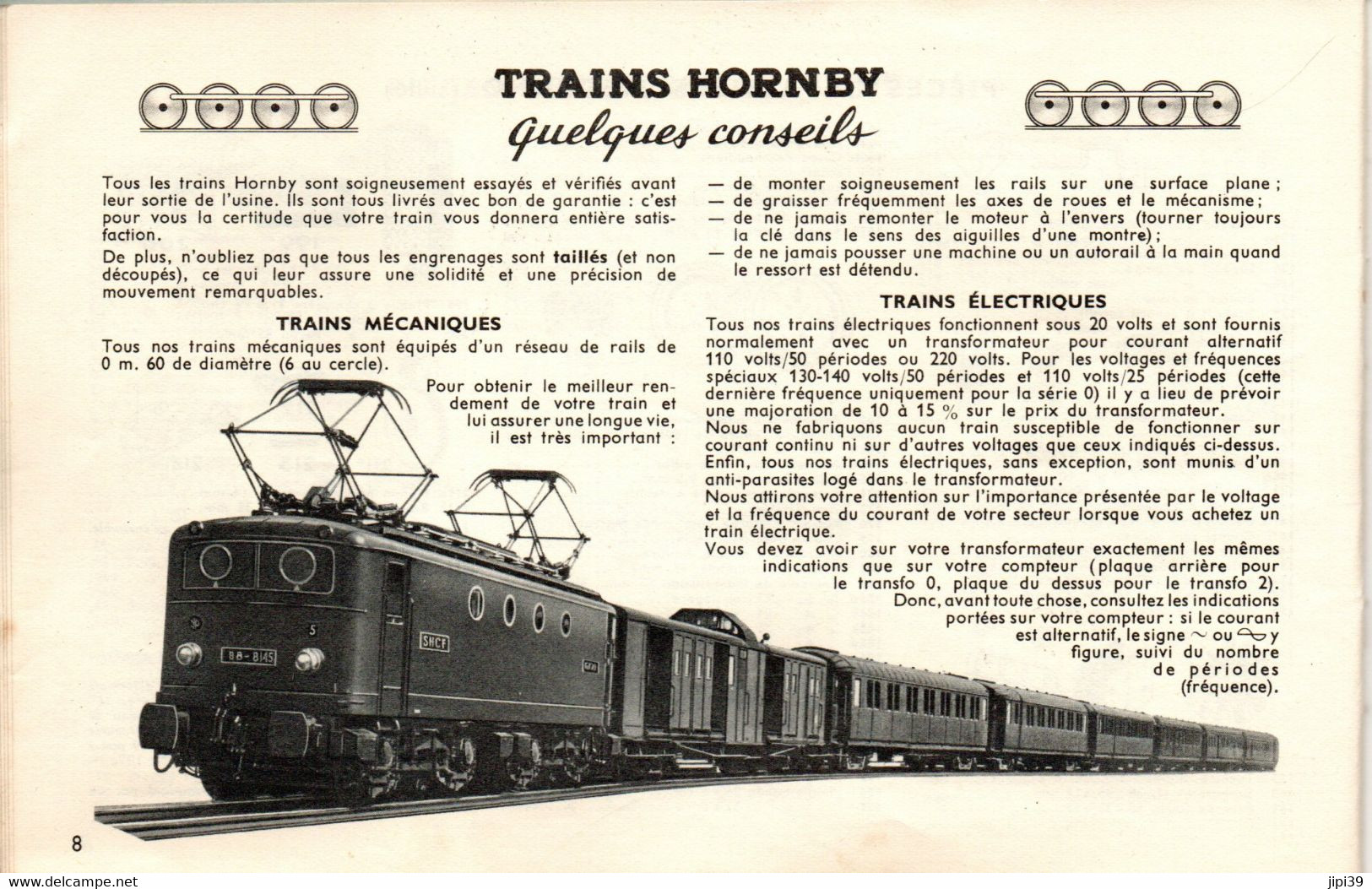 Catalogue MECCANO  Trains Hornby Dinky Toys De 1954 - Frankrijk
