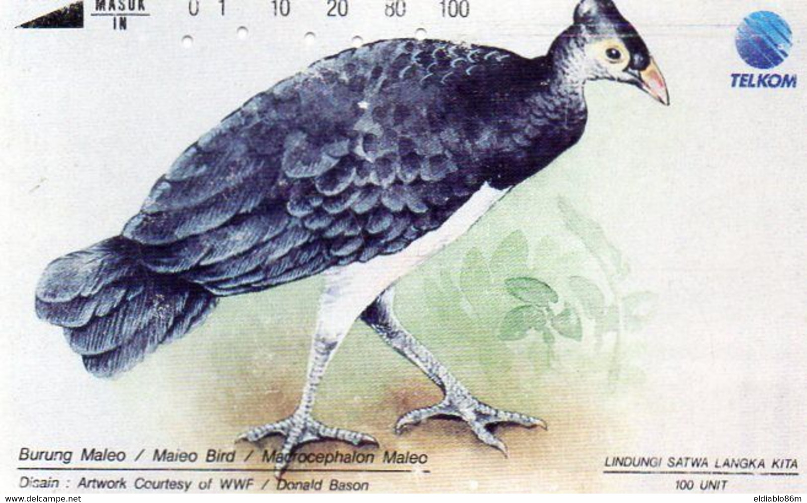 INDONESIA - TAMURA - S127 - BIRD - WWF - BURUNG MALEO - Indonesien