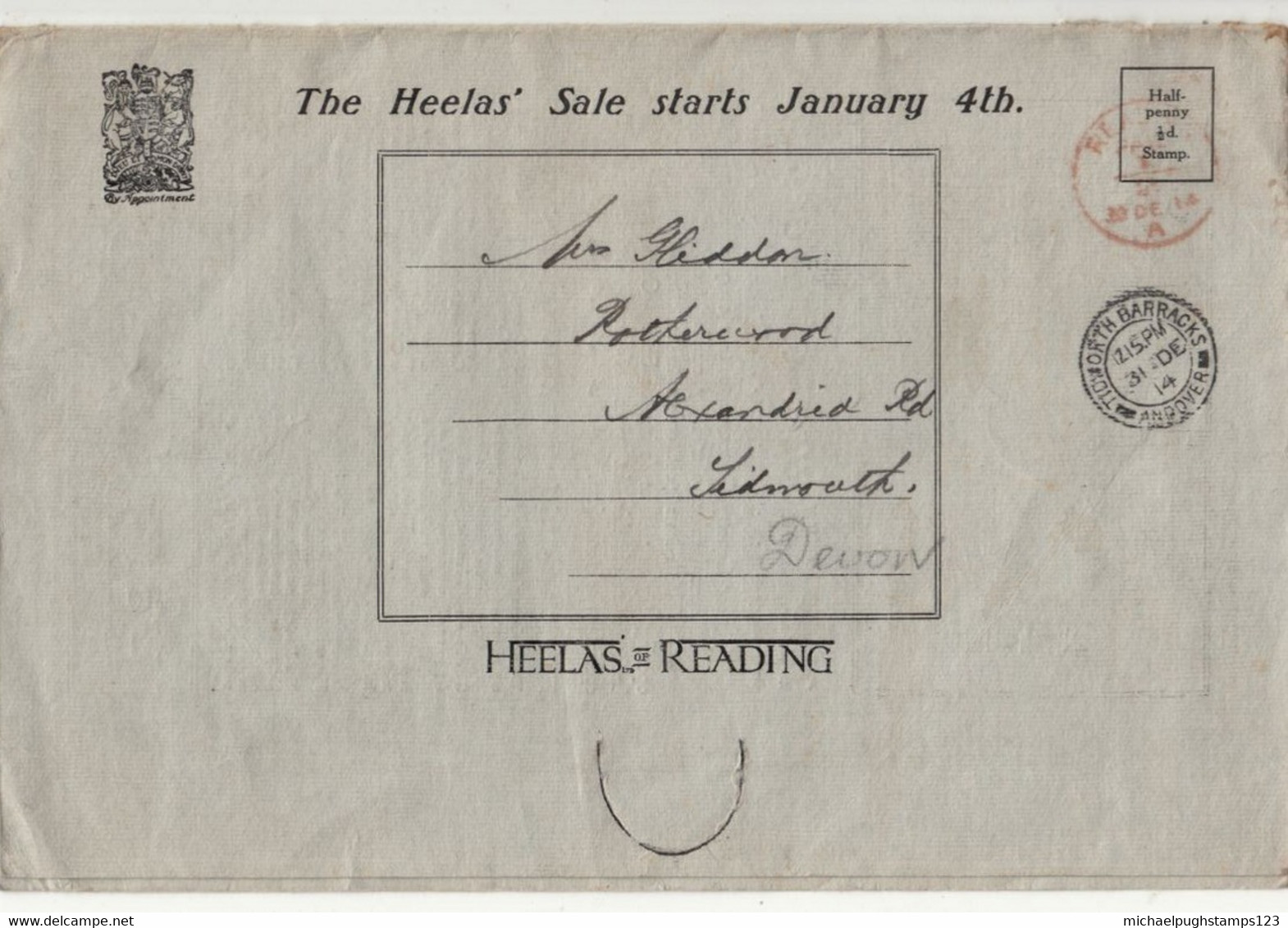 G.B. / Berkshir / Reading Paid Marks / Advertising / Printed Matter / Missent Mail - Unclassified