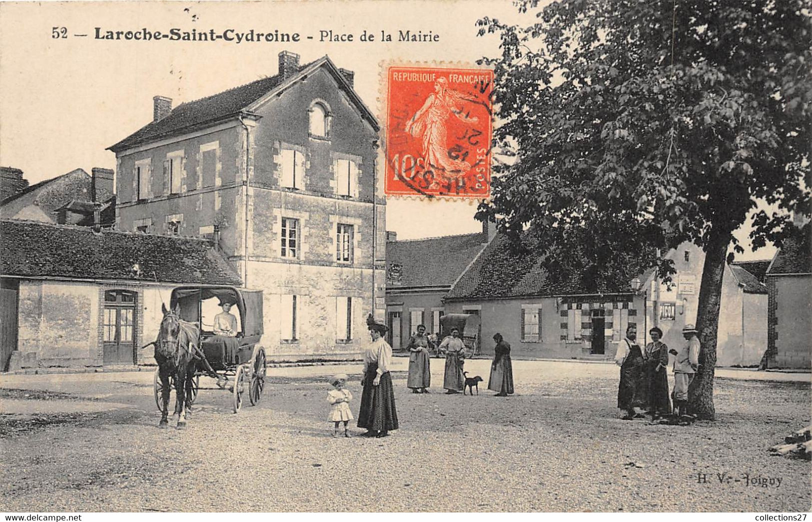 89-LAROCHE-SAINT-CYDROINE- PLACE DE LA MAIRIE - Laroche Saint Cydroine