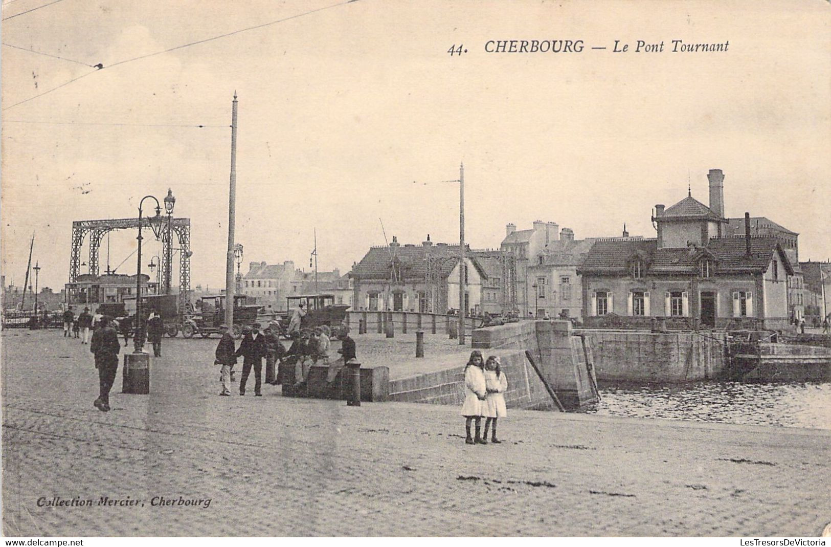 FRANCE - 50 - CHERBOURG - Le Pont Tournant - Voiture - Carte Postale Ancienne - Cherbourg