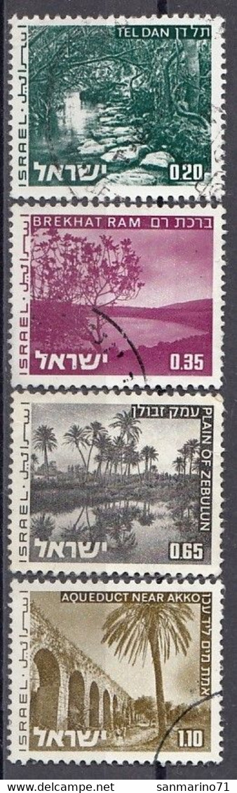 ISRAEL 598-601,used,falc Hinged - Usati (senza Tab)