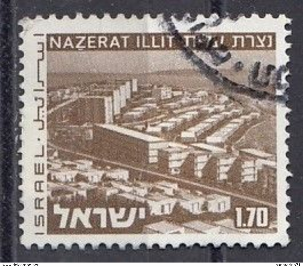 ISRAEL 646,used,falc Hinged - Usados (sin Tab)