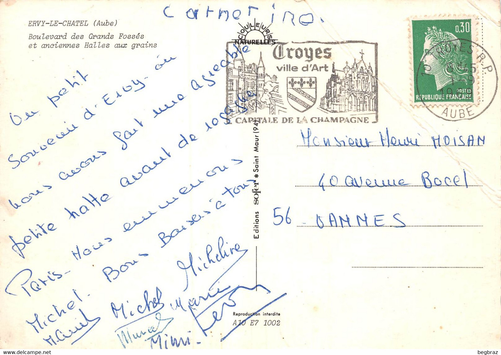 ERVY LE CHATEL     BOULEVARD DES GRANDS FOSSES - Ervy-le-Chatel