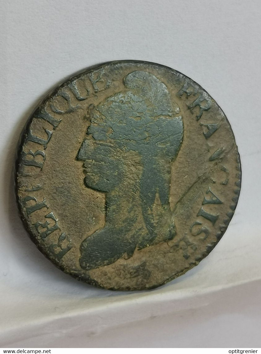 5 CENTIMES DUPRE GRAND MODULE AN 8 AA METZ / FRANCE - 1792-1804 1ère République (An I – An XII)