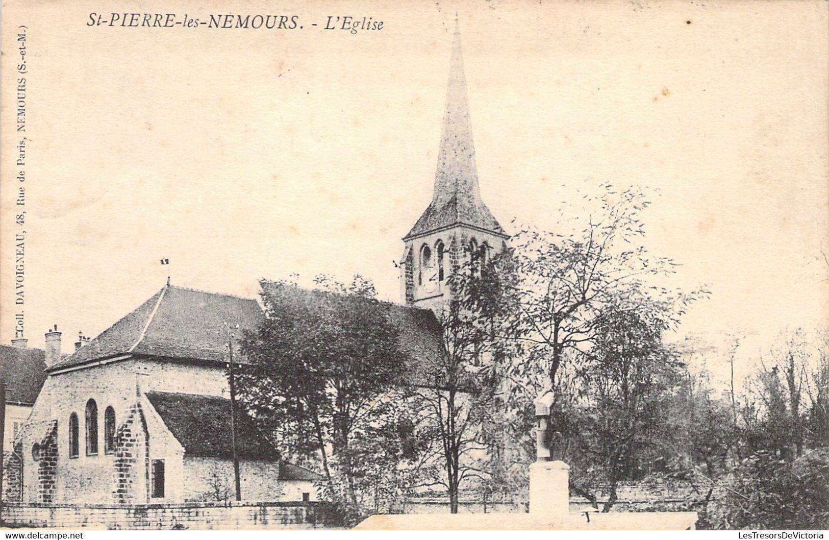 FRANCE - 77 - SAINT PIERRE LES NEMOURS - L'église - Carte Postale Ancienne - Saint Pierre Les Nemours