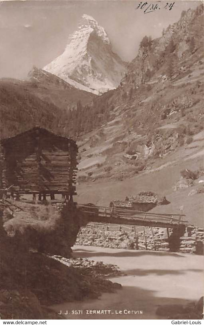 Zermatt Und Matterhorn Le Cervin 1924 - Zermatt