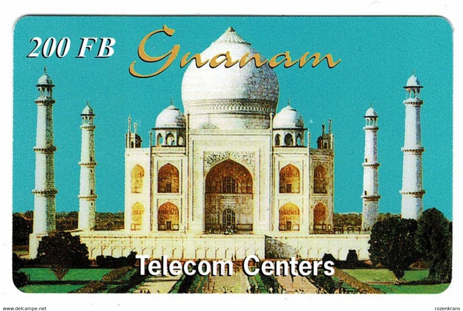 India Taj Mahal 1999 Telefoonkaart Telecarte PHONECARD Tarjeta Telecard TELEFONKARTE Belgium - Landschappen