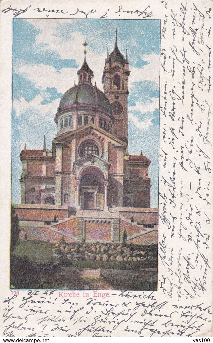 Zürich - Kirche In Enge 1927 - Enge