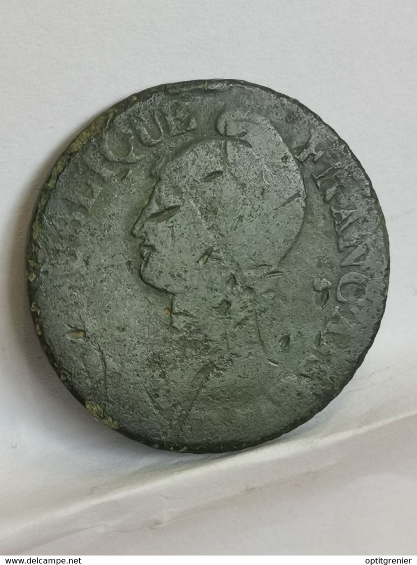 5 CENTIMES DUPRE GRAND MODULE AN 5 A PARIS / FRANCE - 1792-1804 1ère République (An I – An XII)