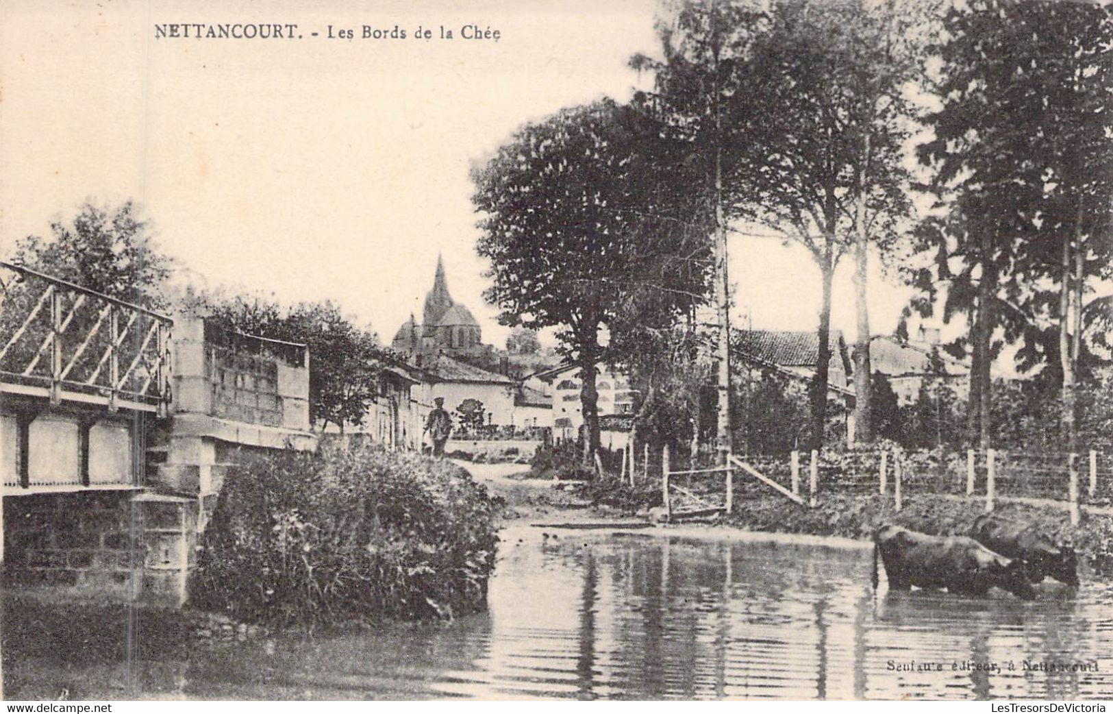 FRANCE - 55 -NETTANCOURT - Les Bords De La Chée - Carte Postale Ancienne - Altri & Non Classificati