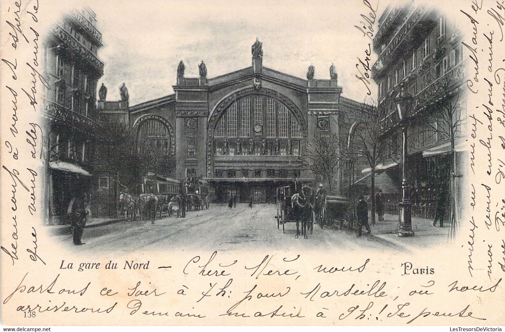 FRANCE - 75 - PARIS - Gare Du Nord - Carte Postale Ancienne - Métro Parisien, Gares