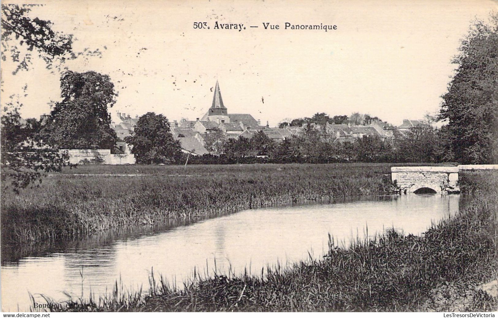 FRANCE - 41 - AVARAY - Vue Panoramique - Pont - Carte Postale Ancienne - Andere & Zonder Classificatie