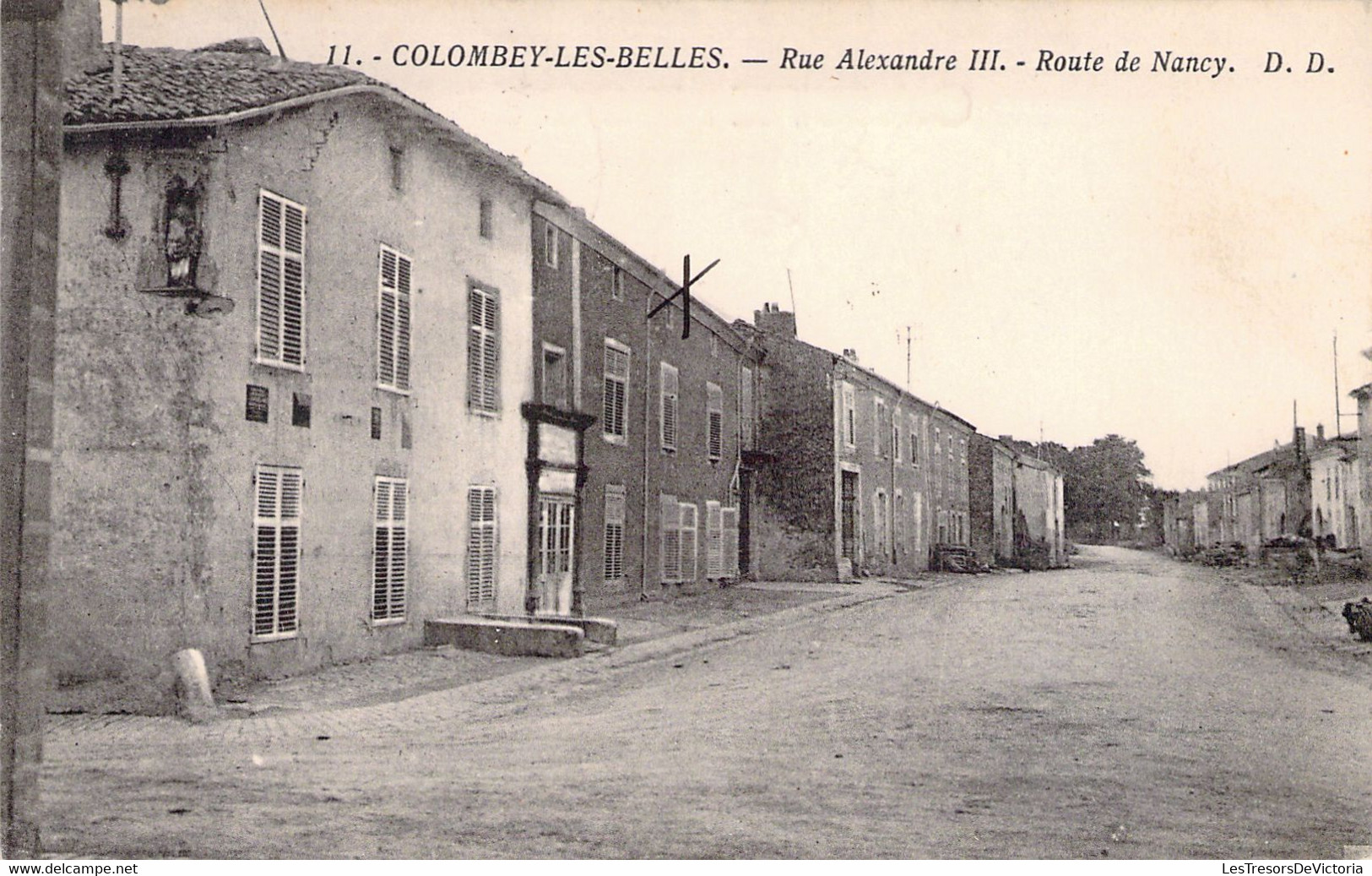 FRANCE - 54 - COLOMBEY LES BELLES - Rue Alexandre III - Route De Nancy - DD - Carte Postale Ancienne - Colombey Les Belles