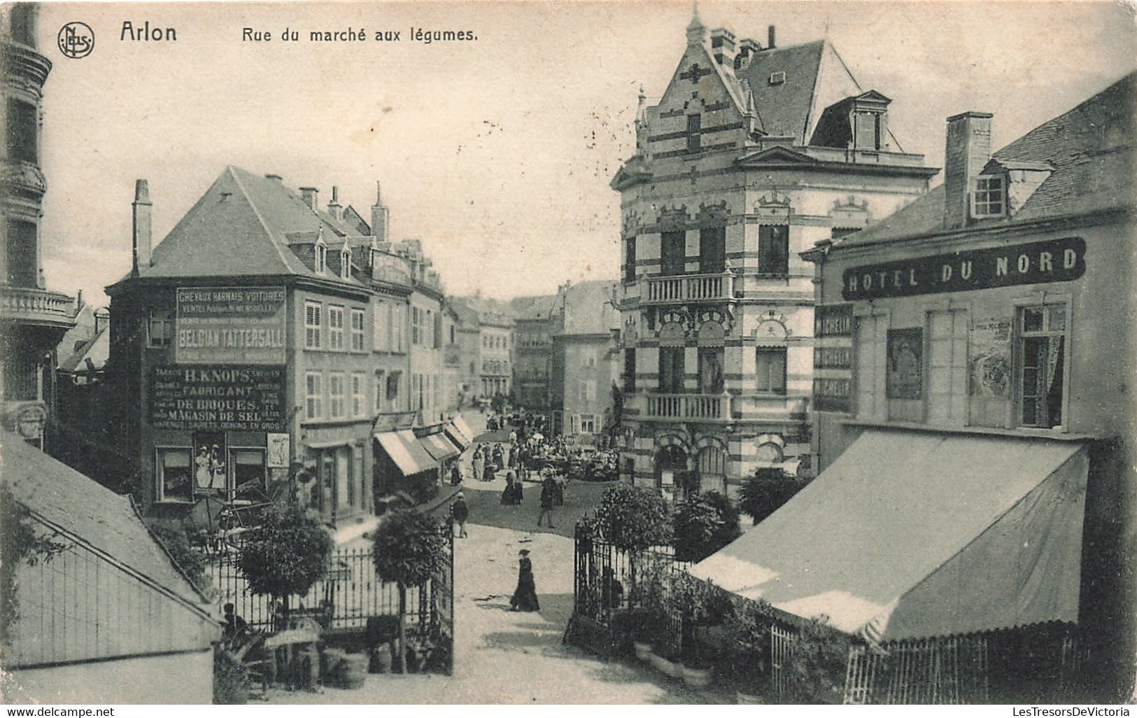 Belgique - Arlon - Rue Du Marché Aux Légumes - Edit. Paul Breyer - Nels - Animé -  Carte Postale Ancienne - Aarlen