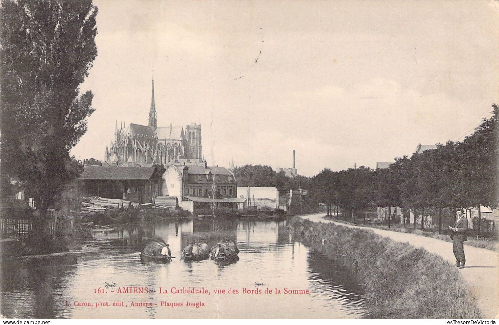 FRANCE - 80 - AMIENS - La Cathédrale - Vue Des Bords De La Somme - Carte Postale Ancienne - Amiens