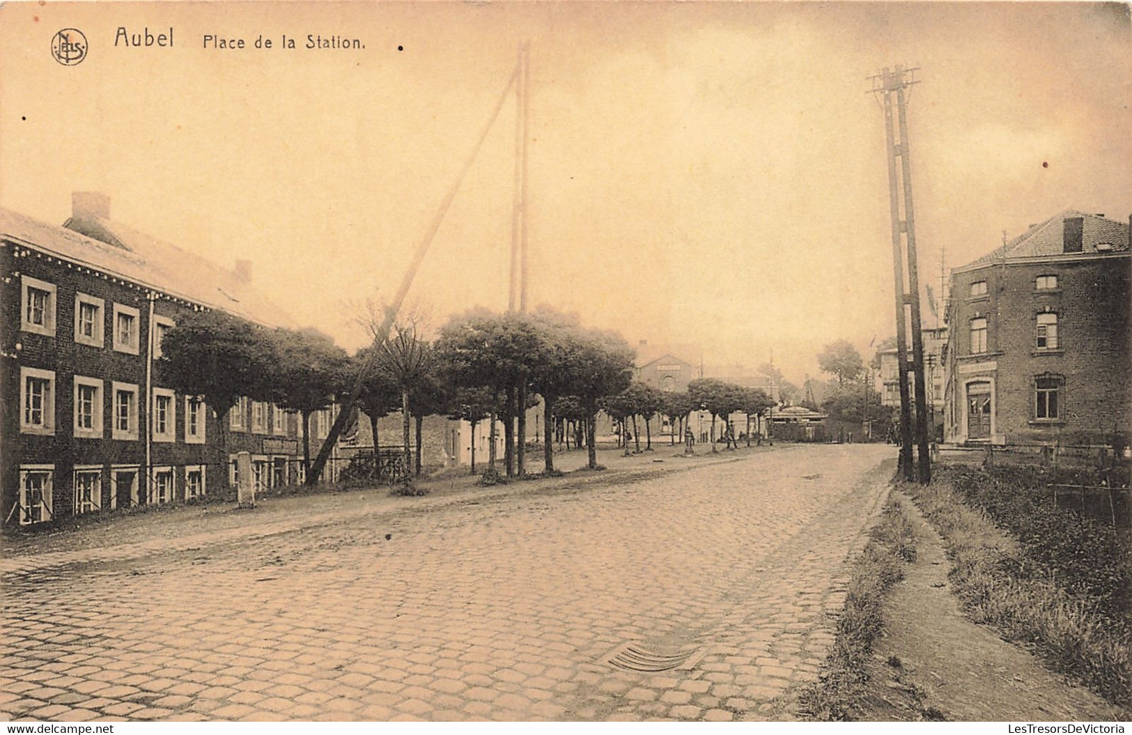 Belgique -Aubel - Place De La Station - Edit.Th. Jonckers - Nels - Carte Postale Ancienne - Aubel