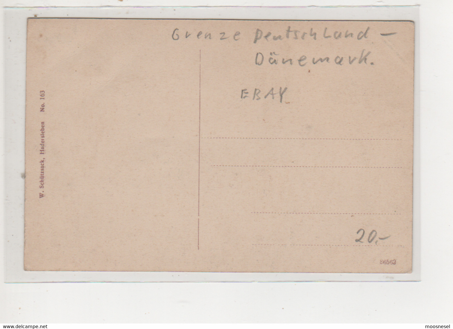 Antike Postkarte - GRENZE DEUTSCHLAND - DÄNEMARK No 163 - Douane