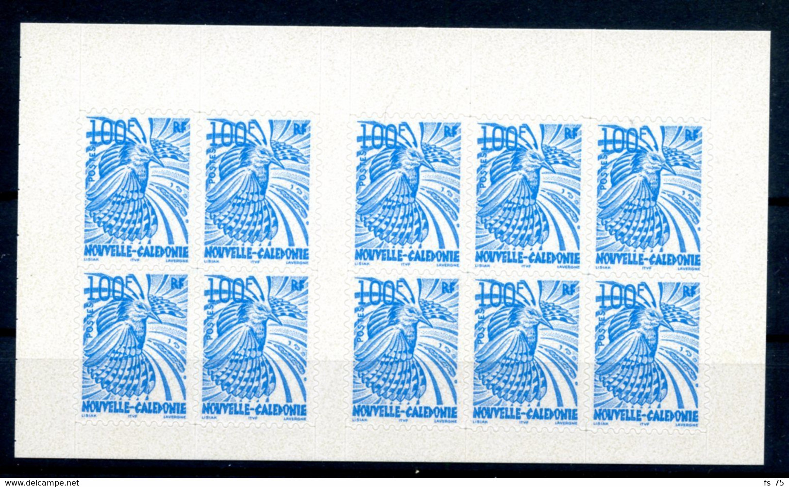 NOUVELLE CALEDONIE N°849 CAGOU - CARNET DE 10 TIMBRES - Unused Stamps