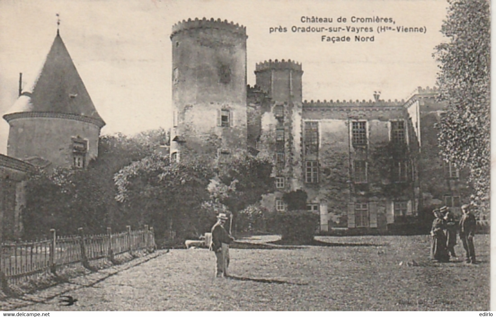 *** 87  ***  Château De Cromieres Près Oradour Sur Vayres La Façade Nord  - Timbrée TTBE - Oradour Sur Vayres