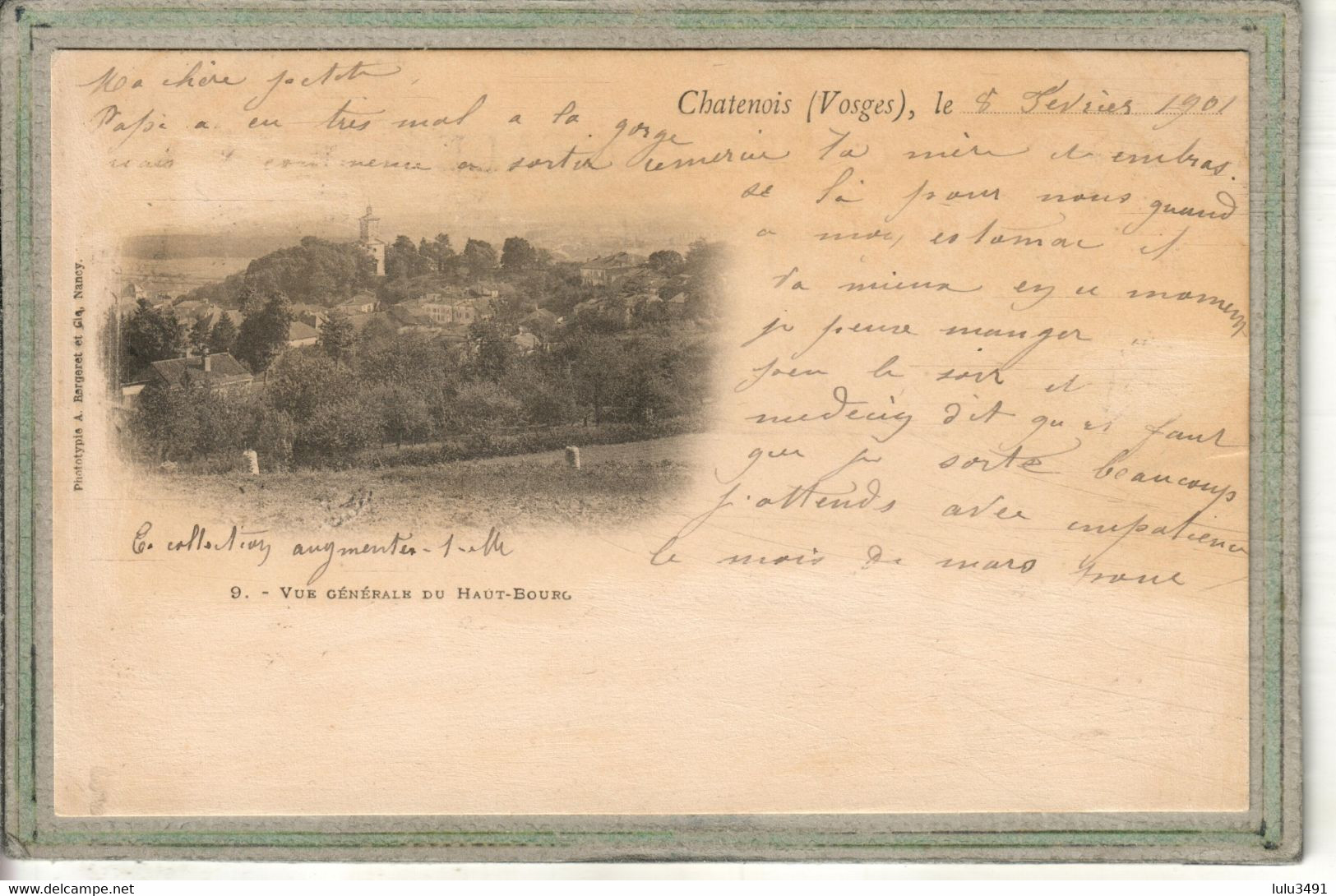 CPA - (88) CHATENOIS - Aspect Du Haut-Bourg En 1901 - Carte Précurseur - Chatenois