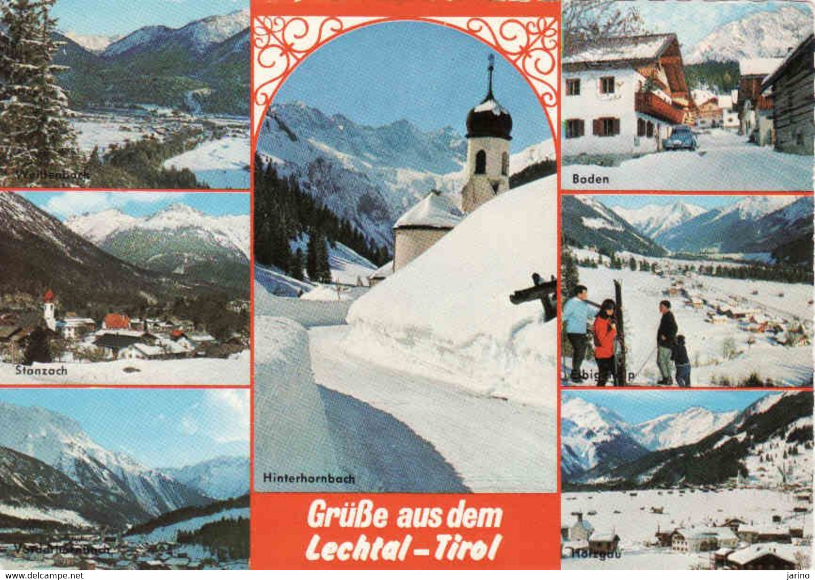 Österreich, Tirol, Lechtal, Boden, Stanzach, Elbigenalp, Holzgau, Hinterhornbach, Bezirk Reutte, Gebraucht 1980 - Lechtal