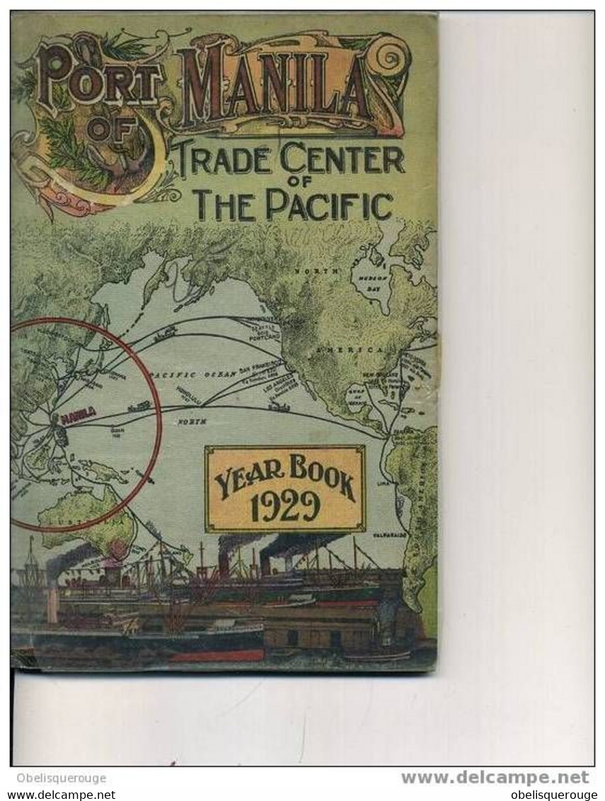 PORT OF MANILLA YEAR BOOK 1929 47 PICTURES FORMAT 15.5X23.5CM 65 PAGES - Asiatica