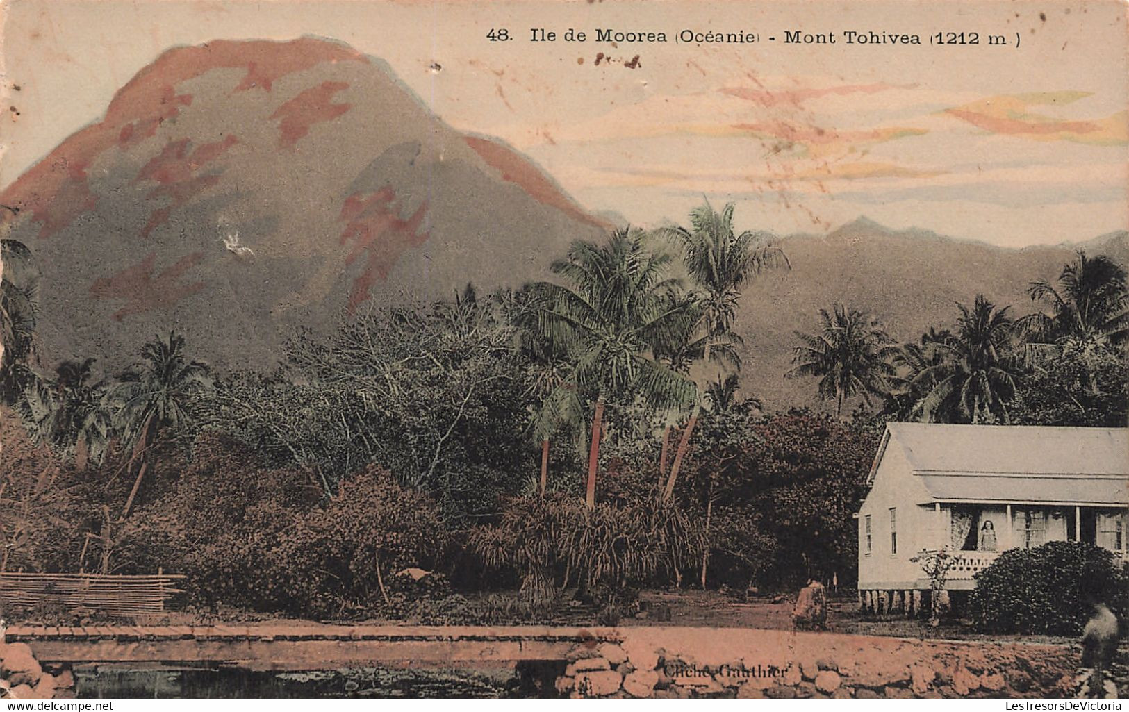 Tahiti - Ile De Moréa (Océanie) - Mont Tohivea (1212m) - Colorisé  - Carte Postale Ancienne - Tahiti