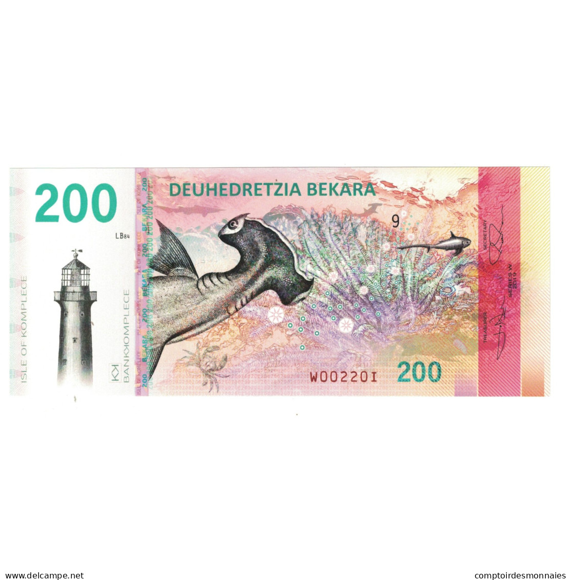 Billet, États-Unis, Billet Touristique, 2019, ISLE OF KOMPLECE 200 BEKARA, NEUF - Unidentified