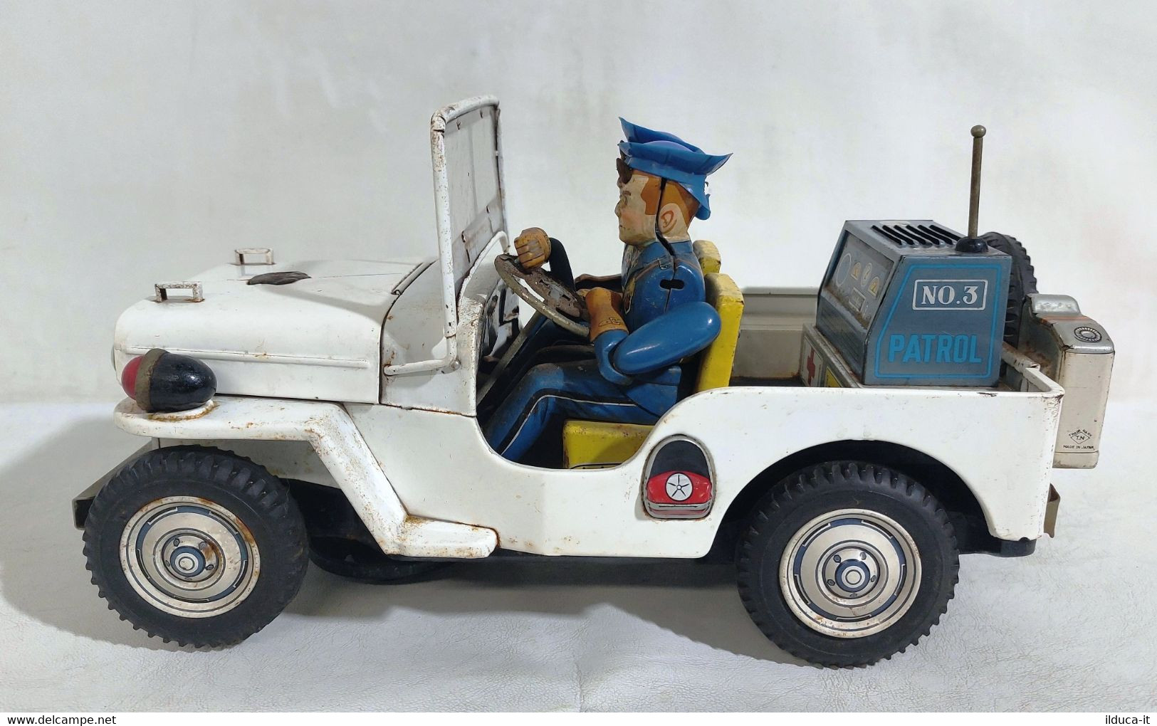 I102707 Giocattolo di latta T.N Nomura - Jeep della Polizia - anni 50 - Giappone