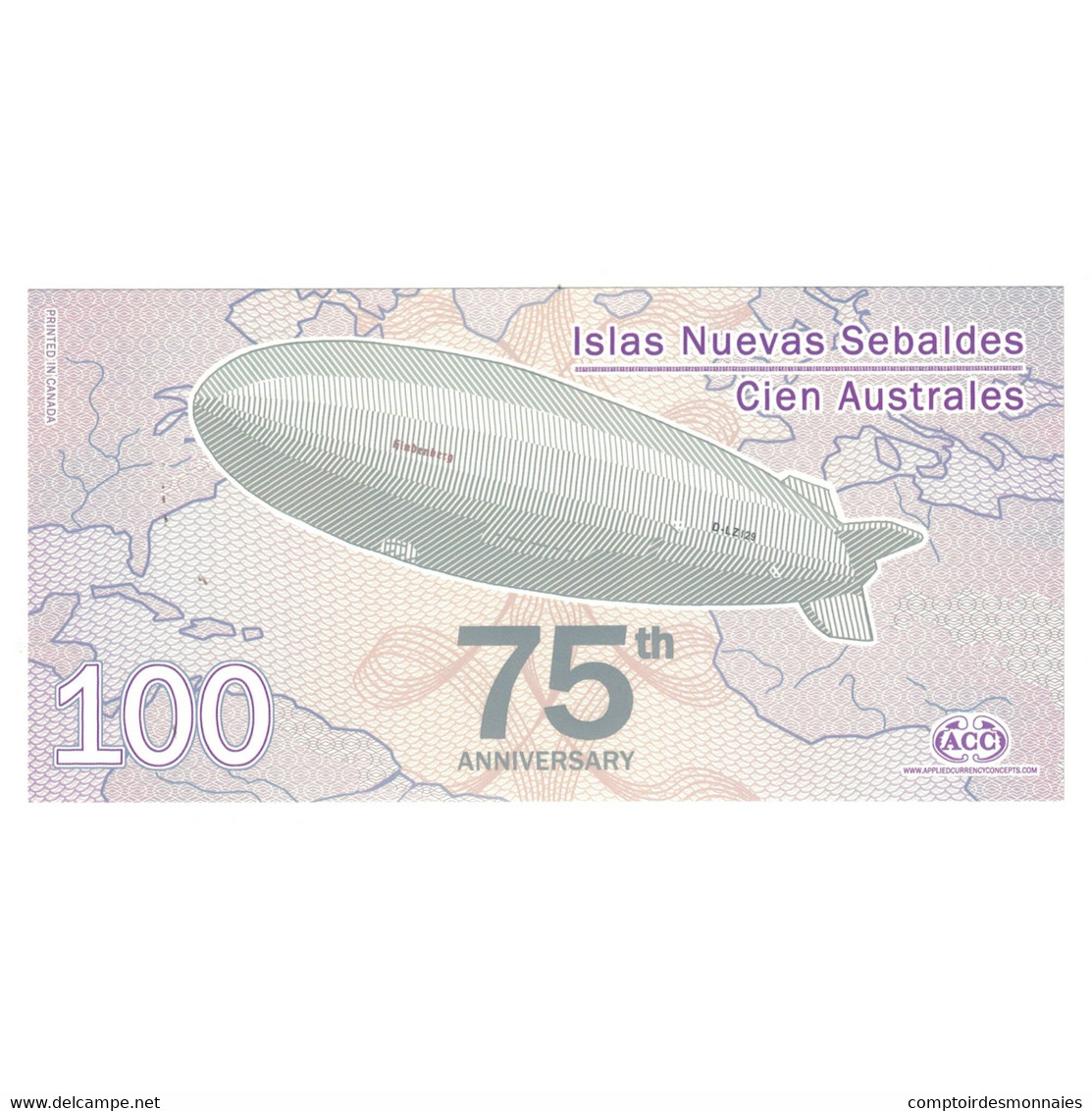Billet, United Kingdom , 100 Australes, 2012, NEW JASON ISLAND, NEUF - [ 8] Fakes & Specimens