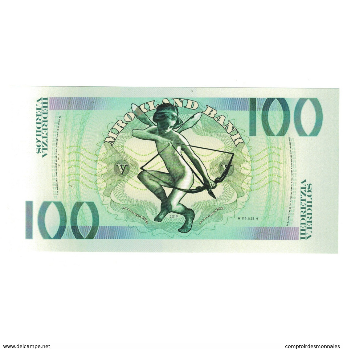 Billet, États-Unis, Billet Touristique, 2019, 100 VAERDILOS MROKLAND BANK, NEUF - A Identifier