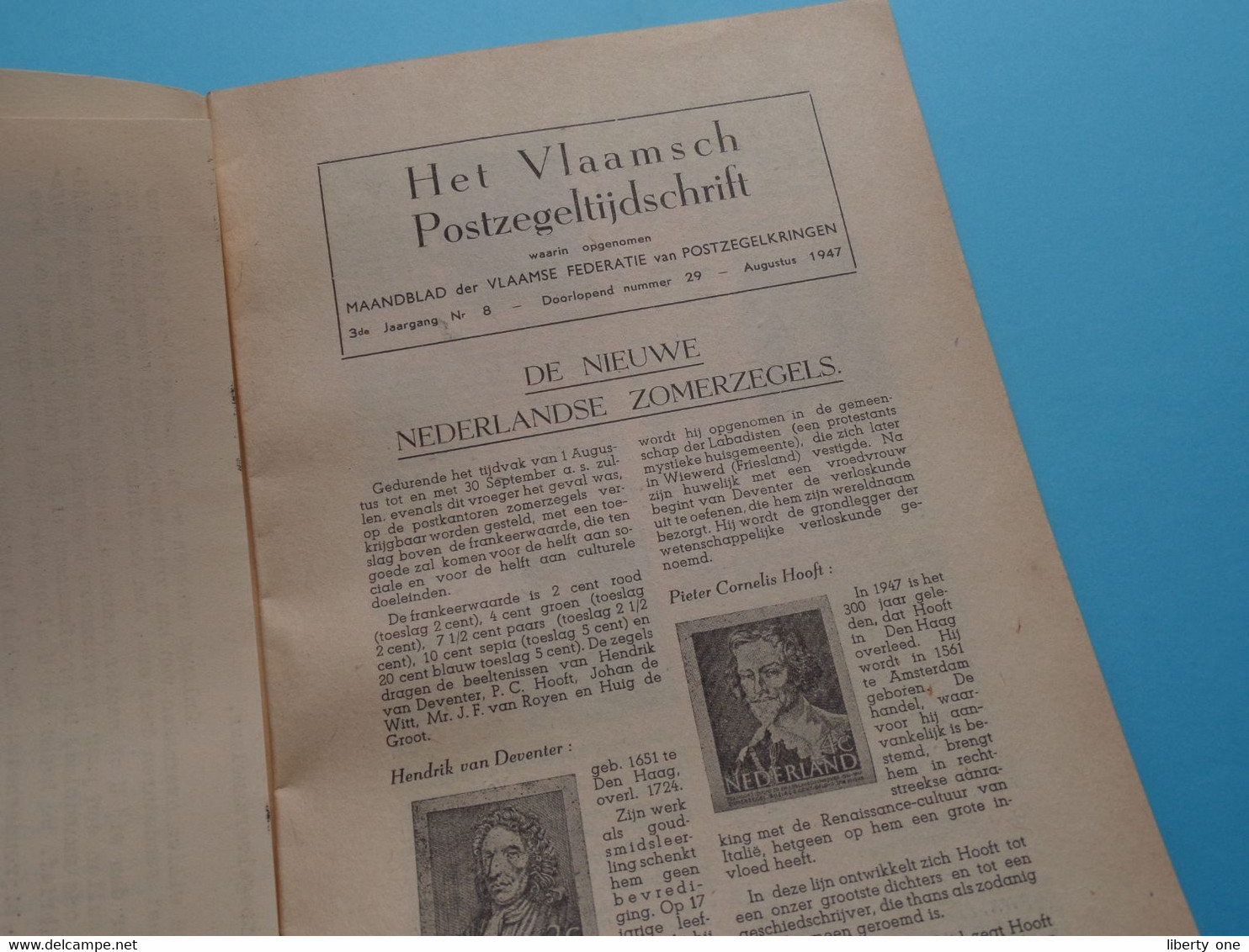 Het Vlaamsch POSTZEGEL Tijdschrift >15 Aug 1947 ( Uitg. Jos. V.-J. VERKEST Tielt ) Fed. Vlaamse Postzegelkringen ! - Brocante & Collections