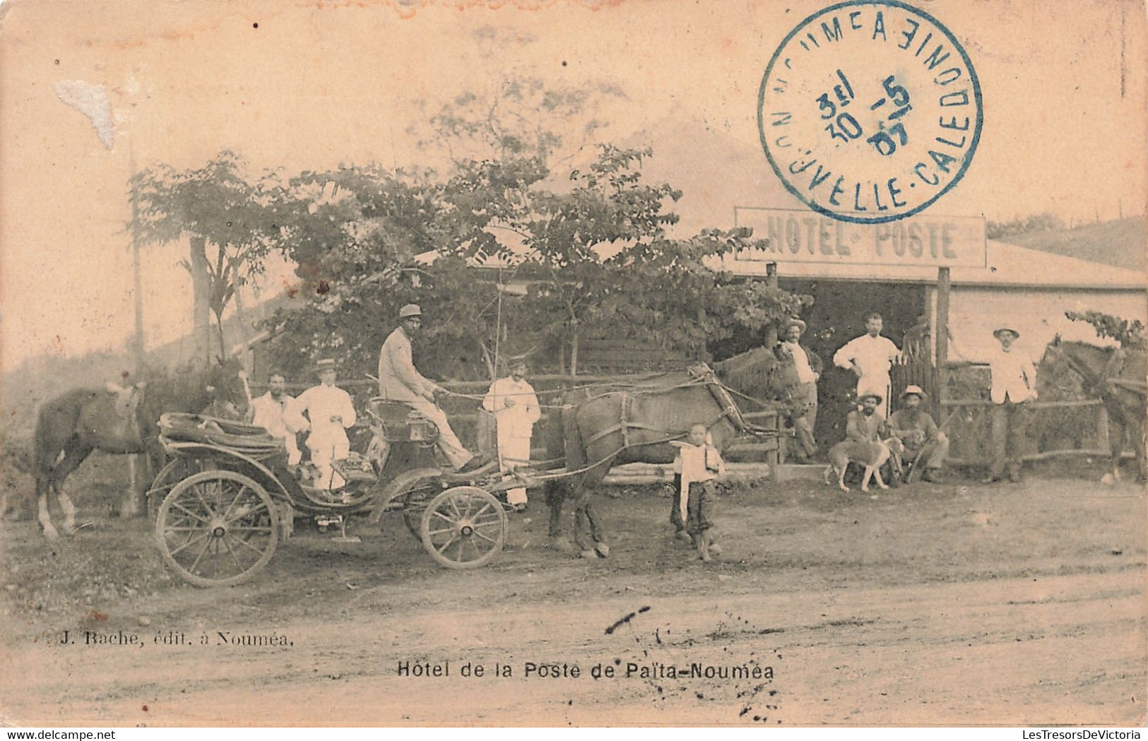 Nouvelle Calédonie - Hôtel De La Poste De Paîta - Nouméa - Edit. J.Raché - Oblitéré Canala  - Carte Postale Ancienne - Neukaledonien