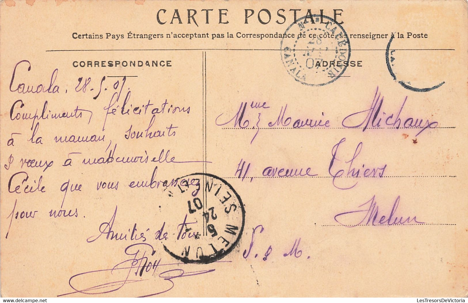 Nouvelle Calédonie - Hôtel De La Poste De Paîta - Nouméa - Edit. J.Raché - Oblitéré Canala  - Carte Postale Ancienne - Nouvelle-Calédonie