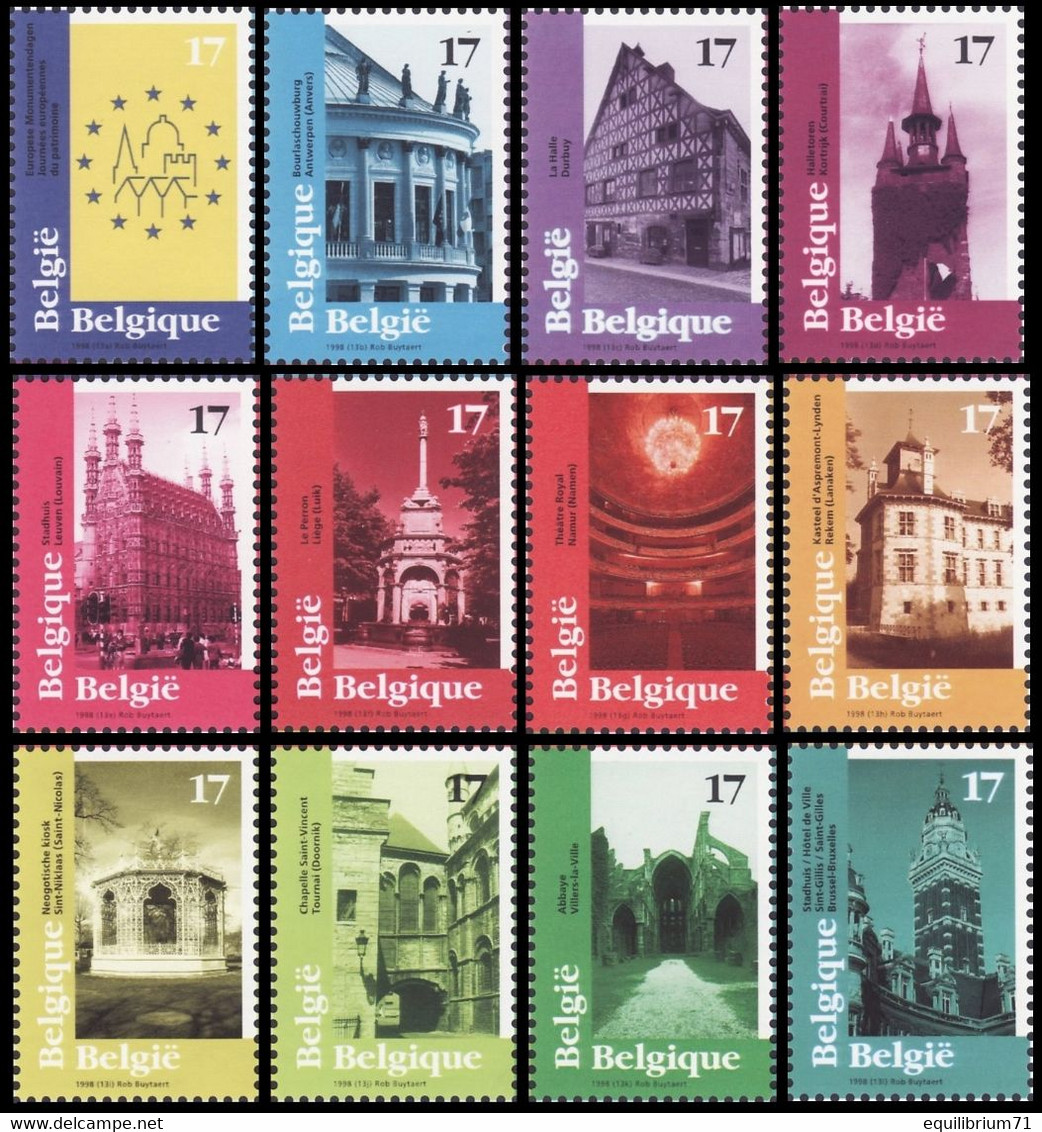 2763/2774**(BL77) - Tourisme / Toerisme / Tourismus / Tourism - BELGIQUE / BELGIË / BELGIEN / BELGIUM - Châteaux