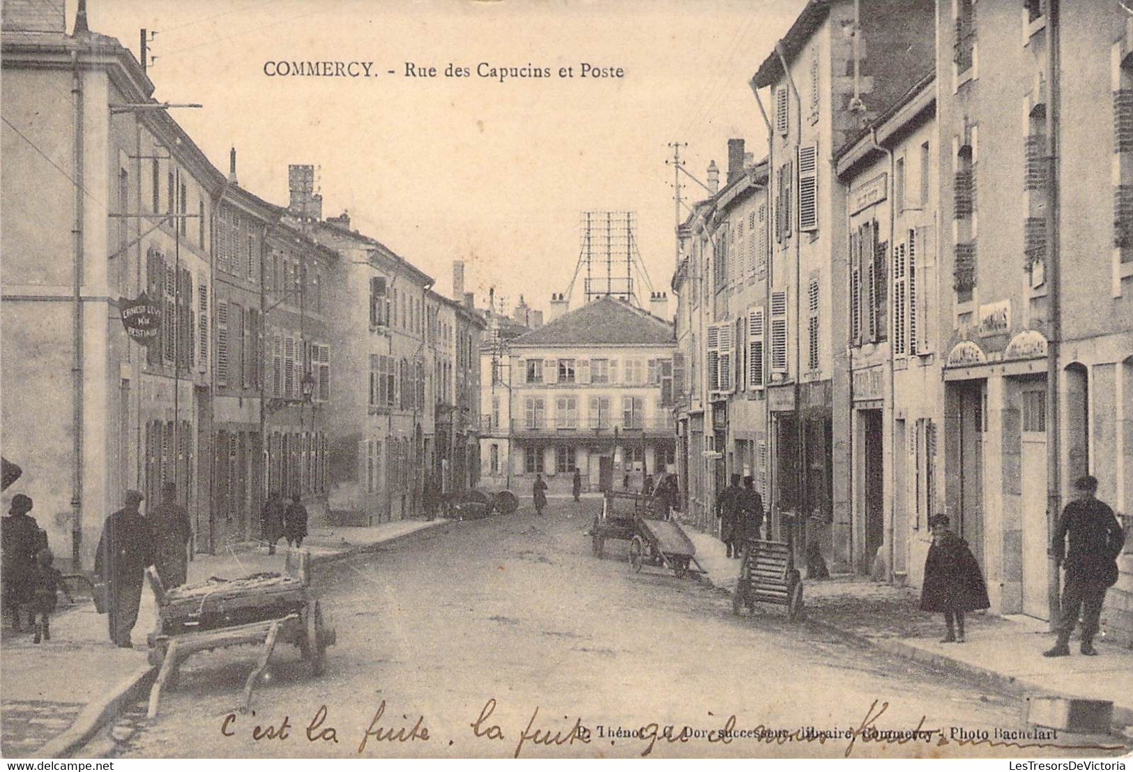 FRANCE - 55 - COMMERCY - Rue Des Capucins Et Poste - Carte Postale Ancienne - Verdun