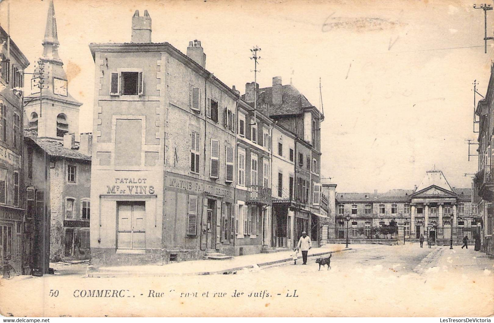 FRANCE - 55 - COMMERCY - Rue Carnot Et La Rue Des Juifs - LL - Carte Postale Ancienne - Verdun