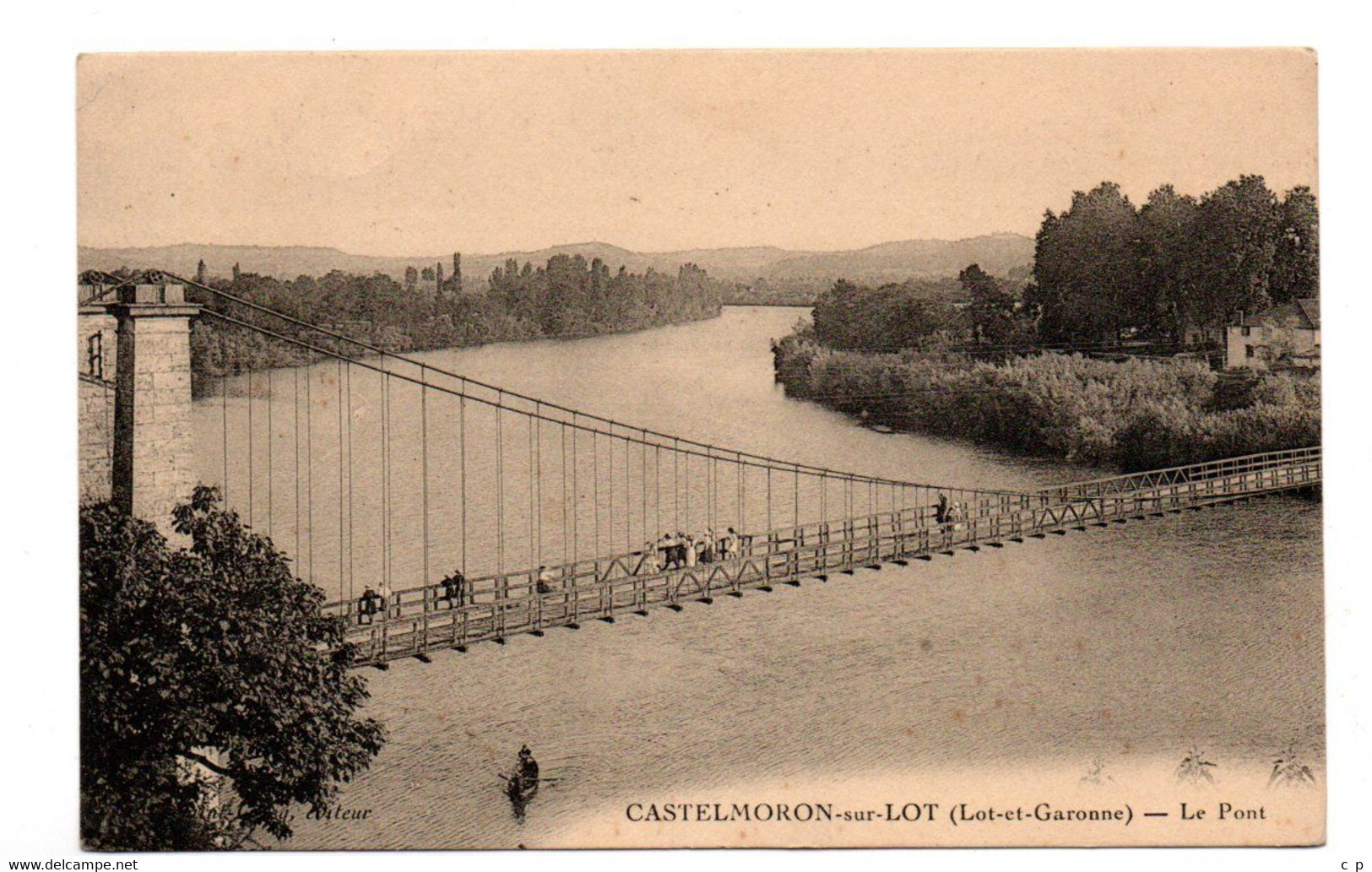 Castelmoron - Le Pont  - CPA °J - Castelmoron