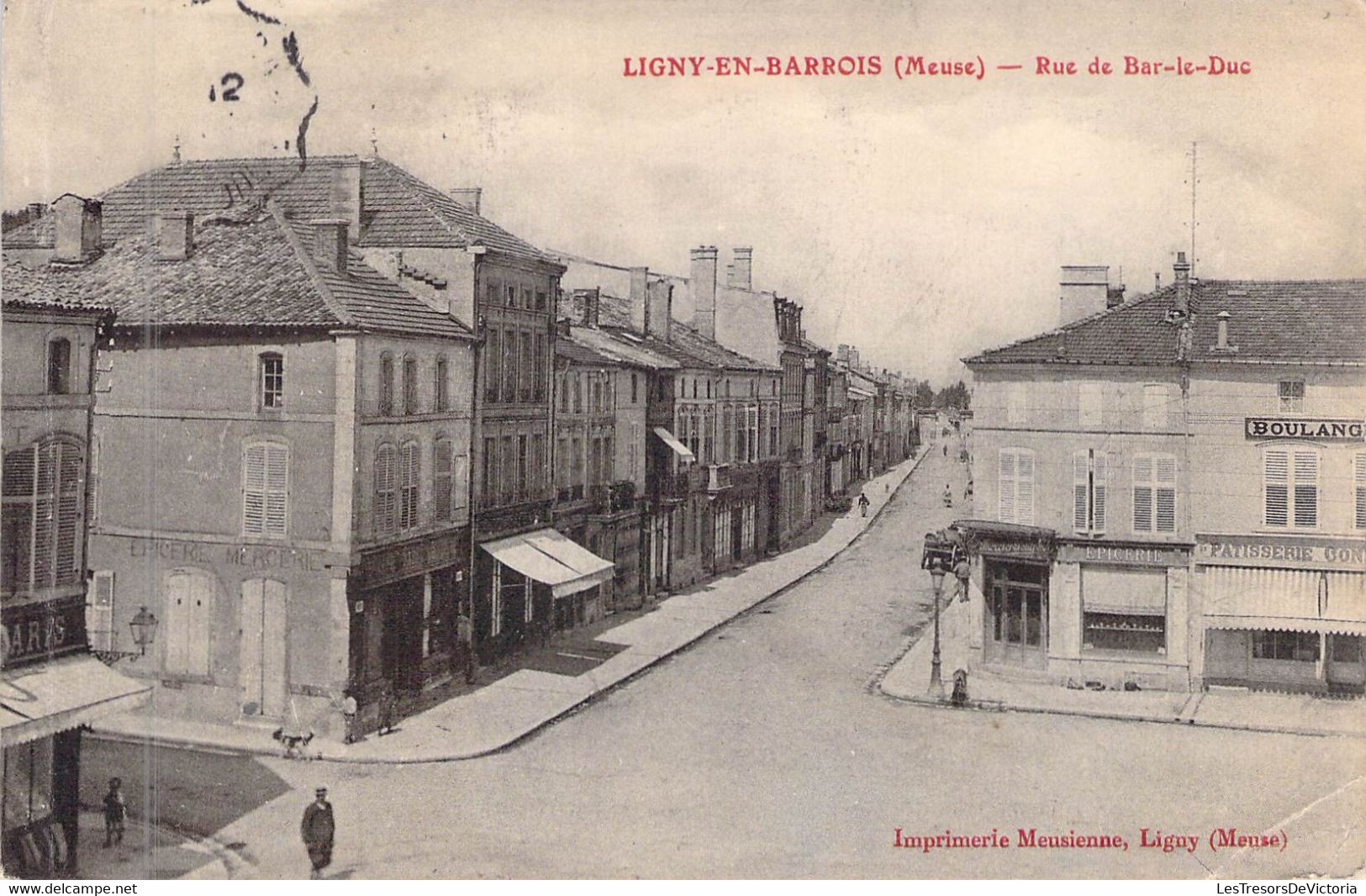 FRANCE - 55 - LIGNY EN BARROIS - Rue De Bar Le Duc - Carte Postale Ancienne - Ligny En Barrois