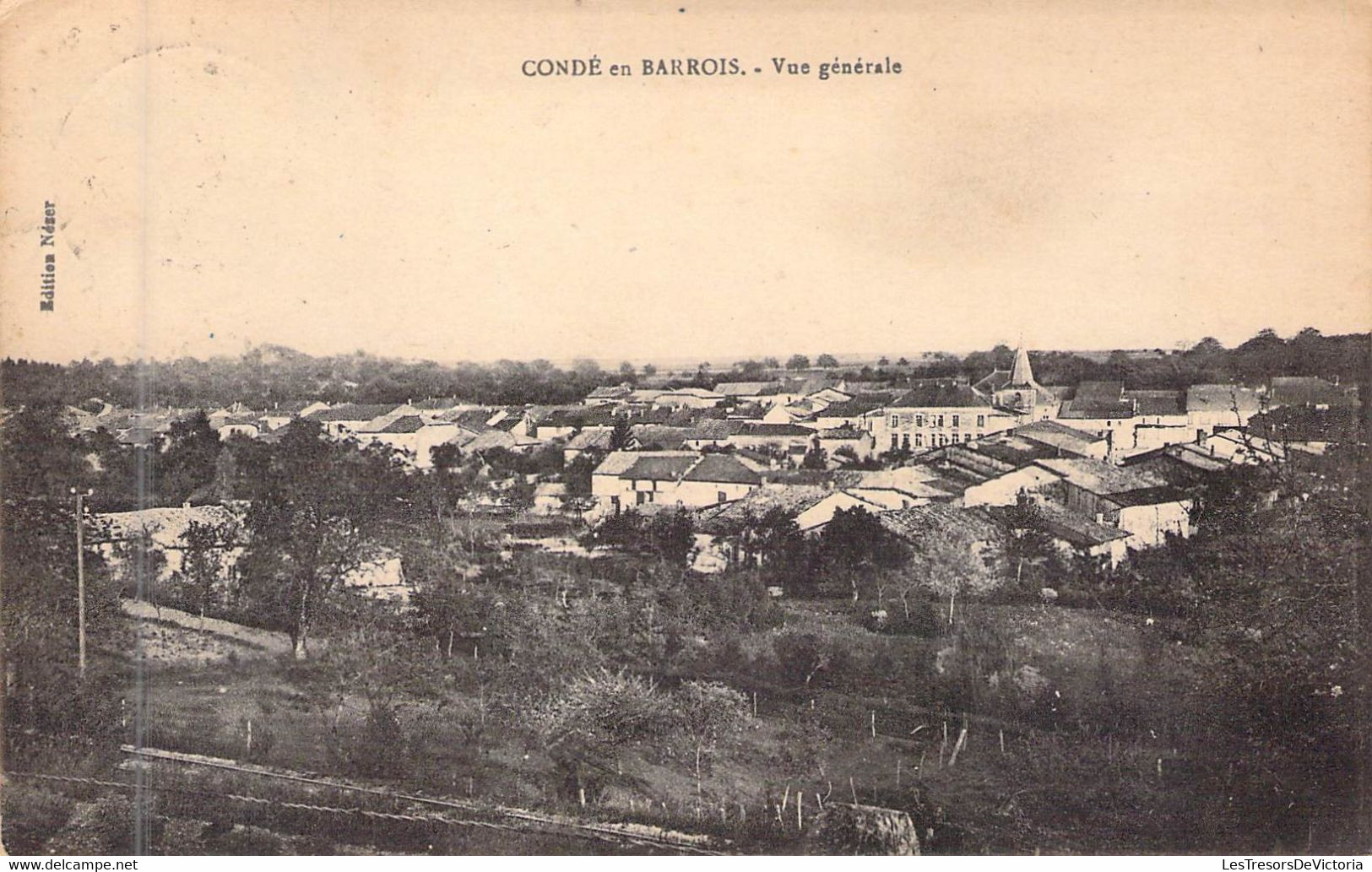 FRANCE - 55 - CONDE EN BARROIS - Vue Générale - Carte Postale Ancienne - Andere & Zonder Classificatie