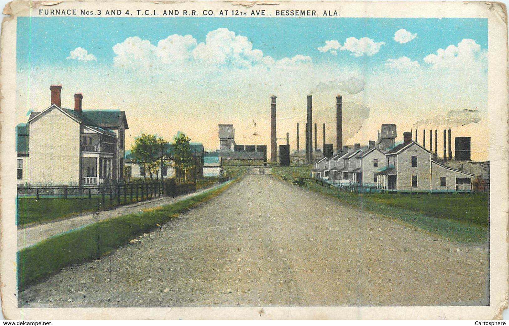 CPA  Amérique > Etats-Unis > AL - Alabama BESSEMER Furnace 3 & 4 TCI And RR CO 12th Av. Tennessee Coal Iron And Railroad - Andere & Zonder Classificatie