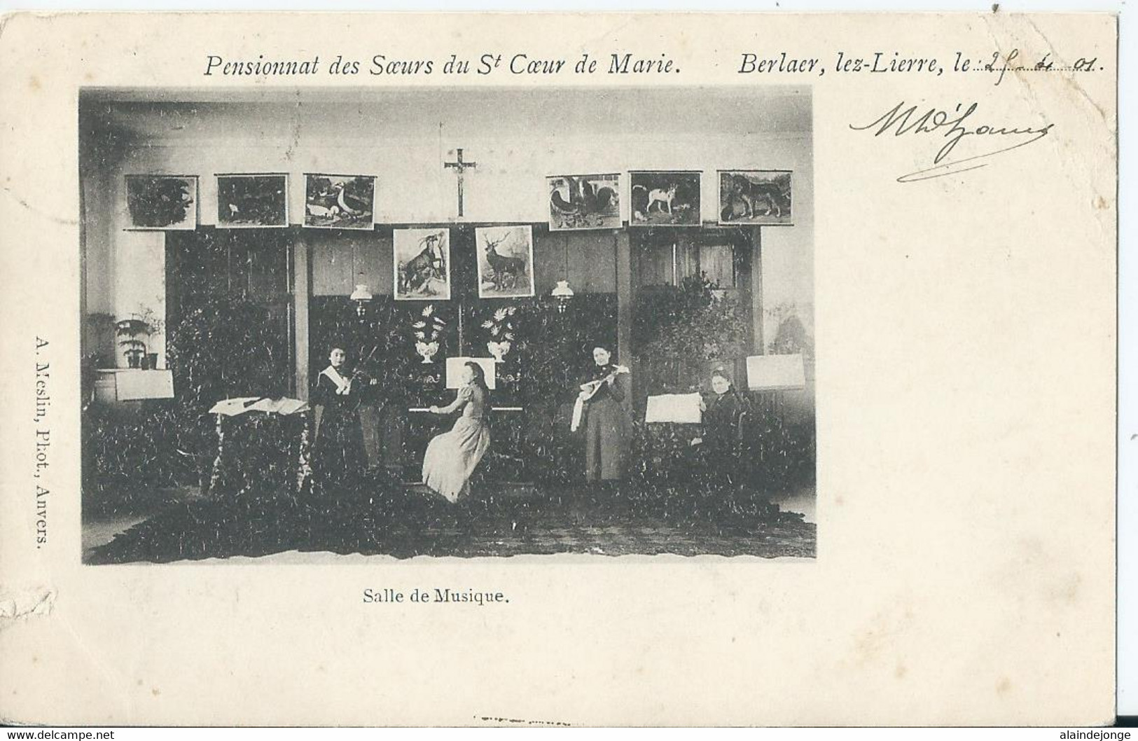 Berlaar - Berlaer - Pensionnat Des Soeurs Du St Coeur De Marie - Salle De Musique - 1901 - Berlaar