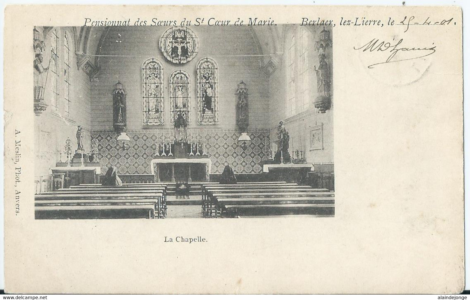 Berlaar - Berlaer - Pensionnat Des Soeurs Du St Coeur De Marie - La Chapelle - 1901 - Berlaar