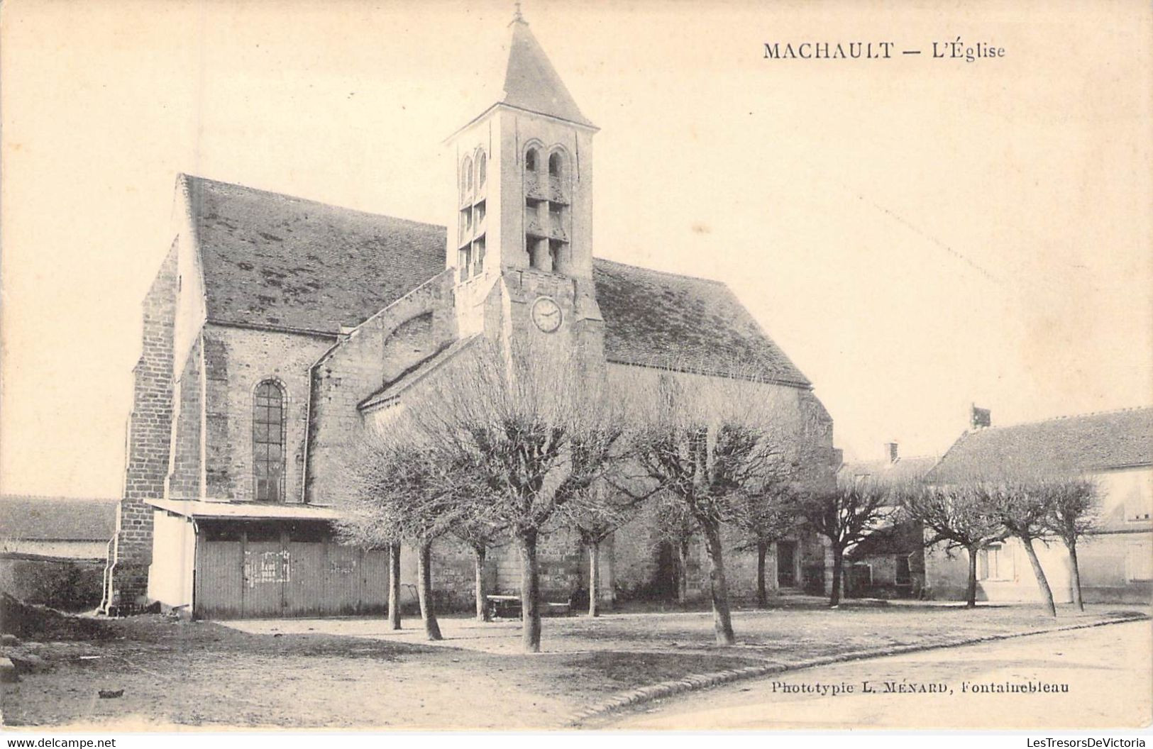 FRANCE - 77 - MACHAULT - L'Eglise -  - Carte Postale Ancienne - Chelles