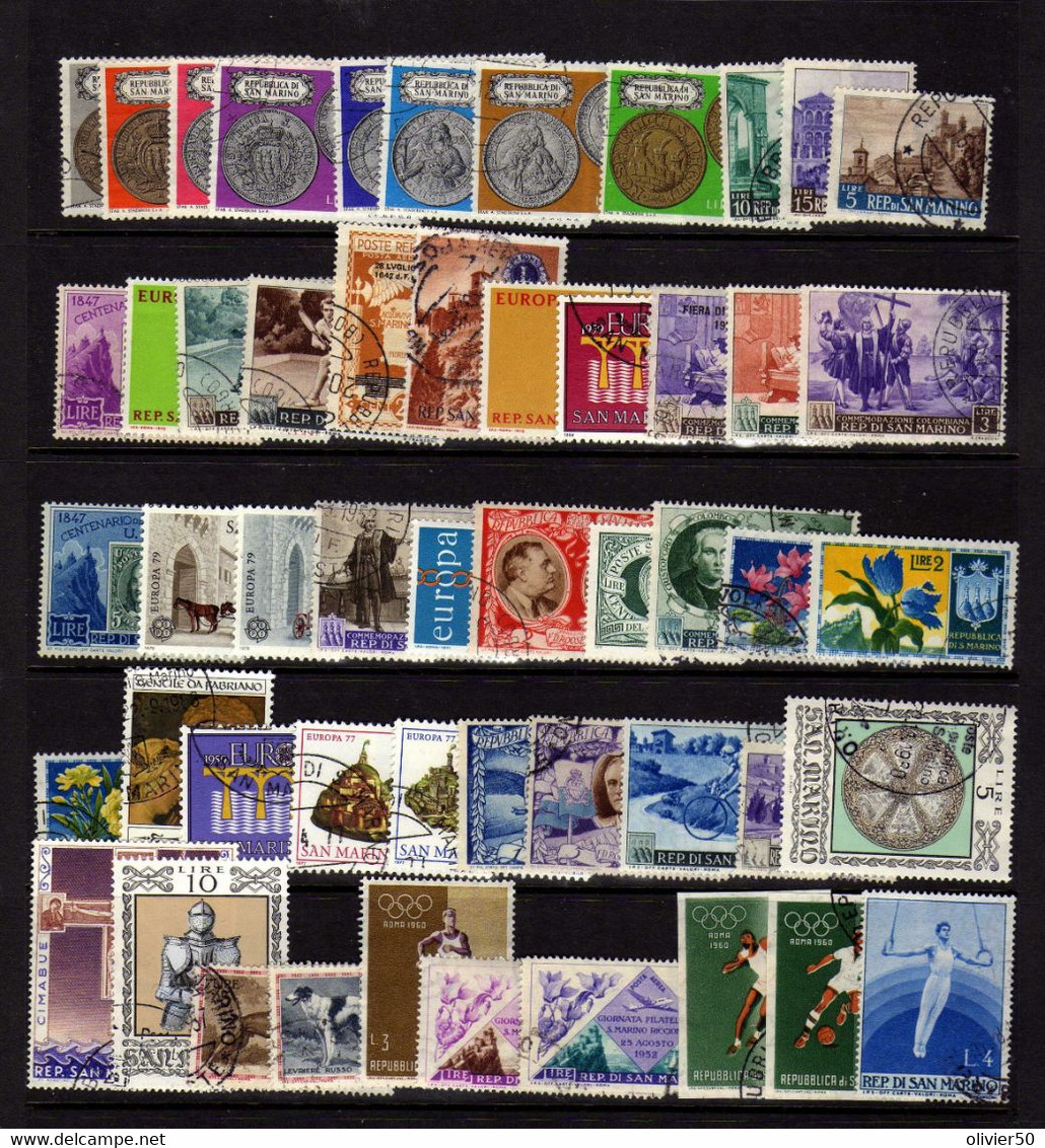 Saint-Marin - Monnaies - Art - Sports - Obliteres - Used Stamps