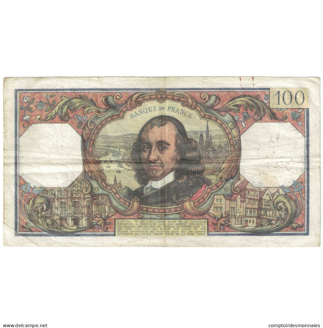 France, 100 Francs, Corneille, 1976, F.944, TB+, Fayette:65.52, KM:149f - 100 F 1964-1979 ''Corneille''